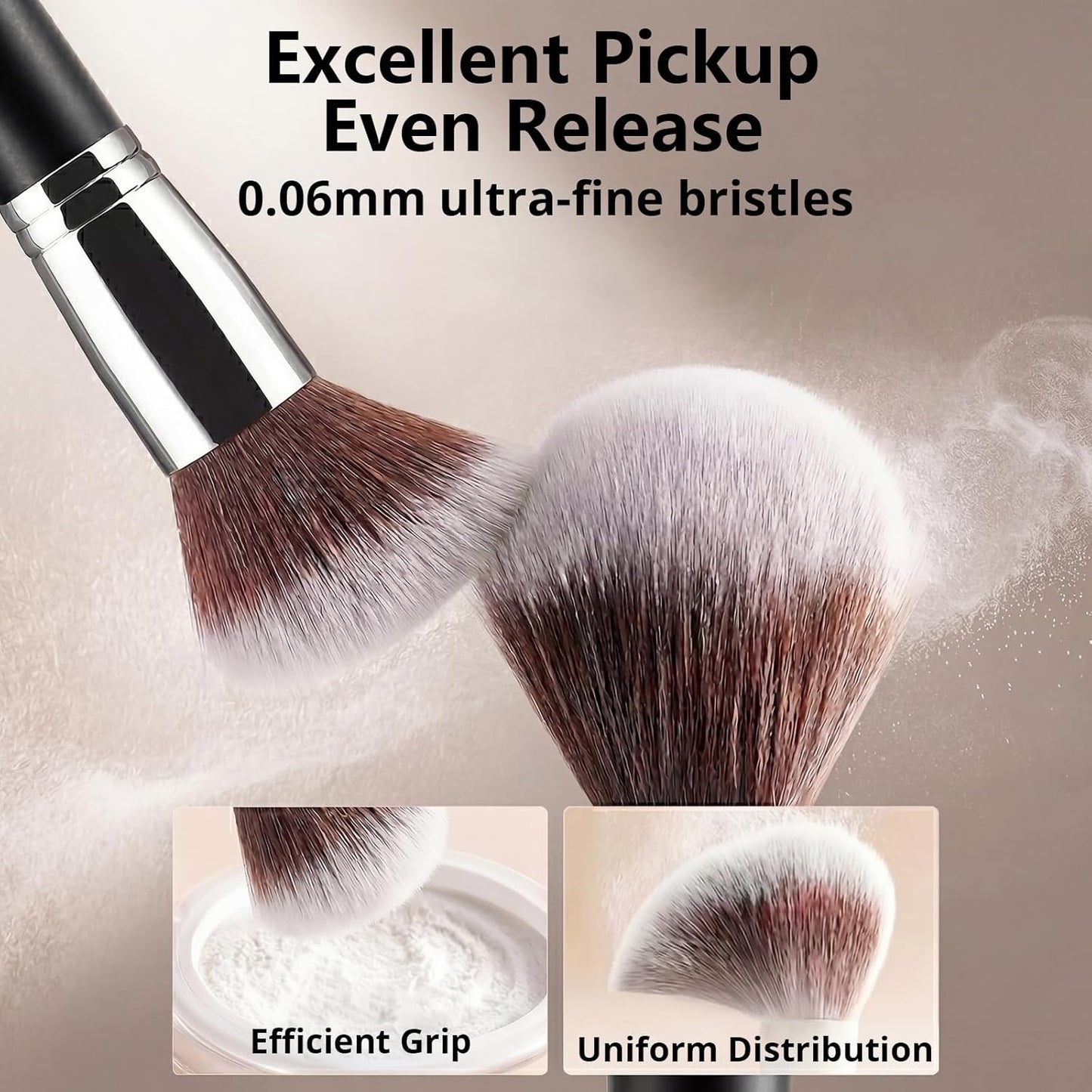 BeautyTheSense™ Professional Makeup Brush Set, Premium Soft Synthetic Makeup Brushes with Beauty Sponge