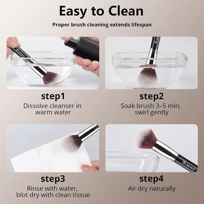 BeautyTheSense™ Professional Makeup Brush Set, Premium Soft Synthetic Makeup Brushes with Beauty Sponge